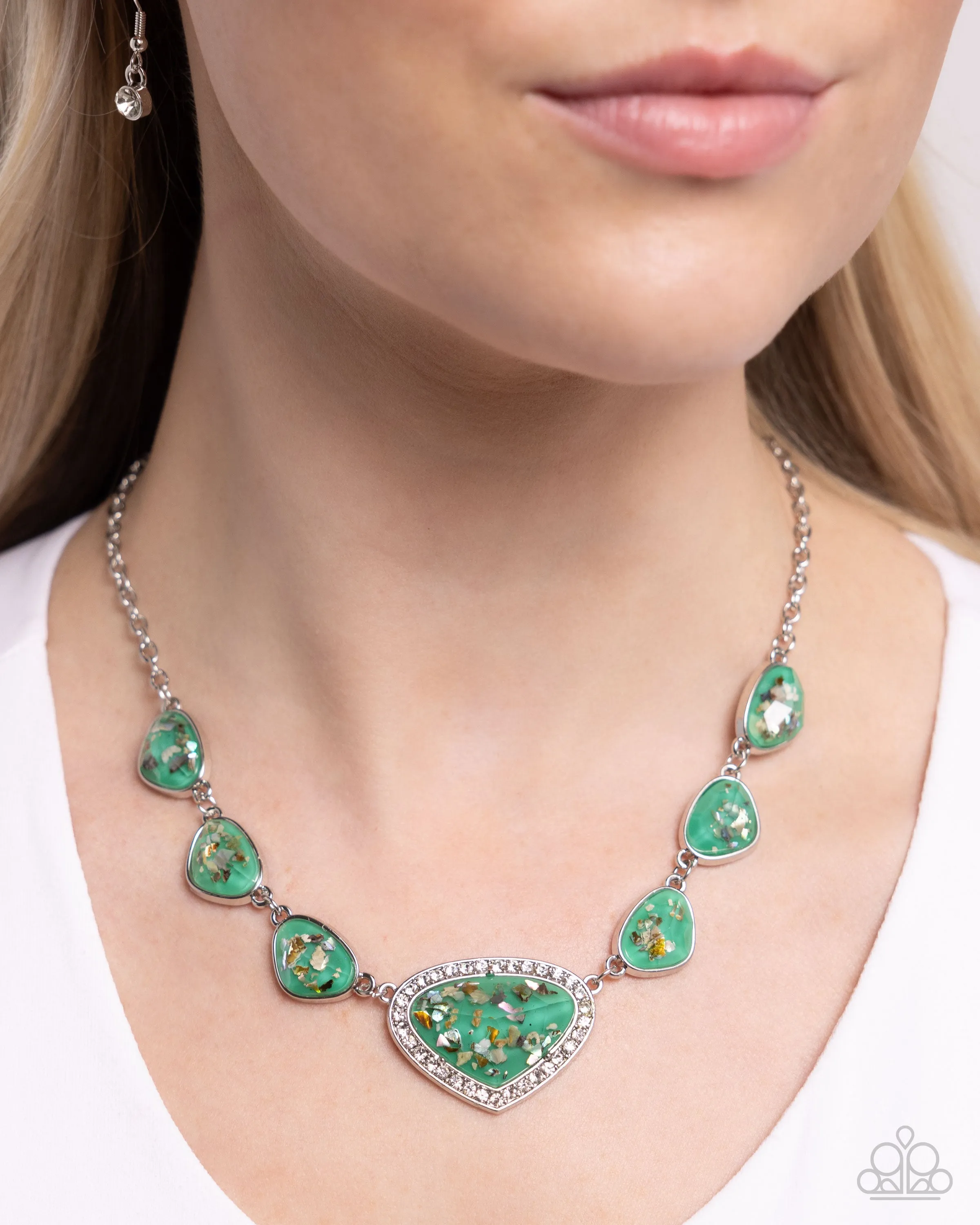 Necklaces Discreet Dazzle - Green
