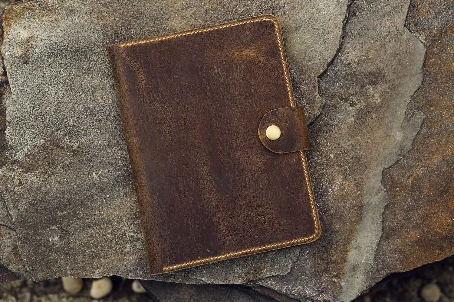 Personalized rhodia webnotebook leather cover A5