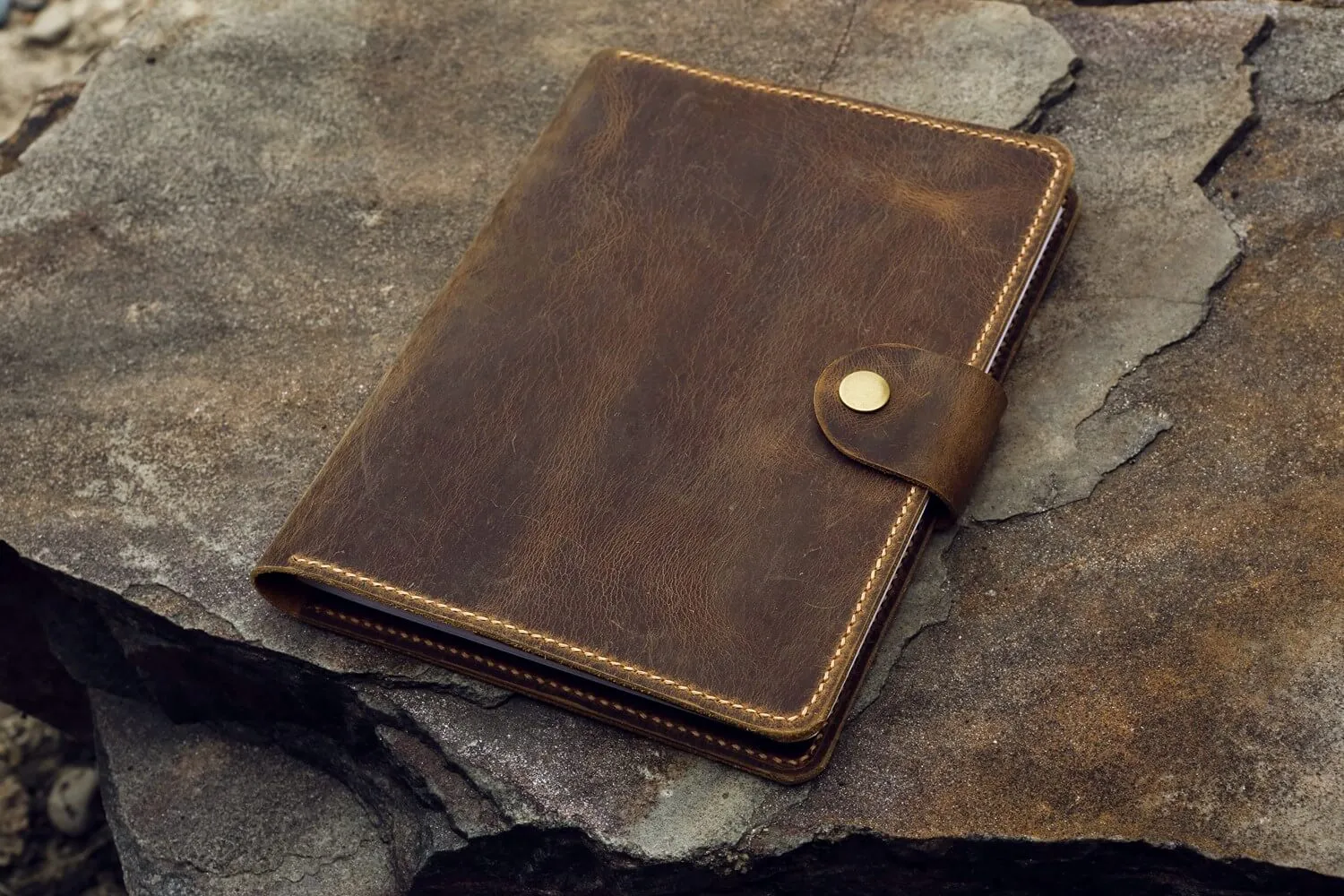 Personalized rhodia webnotebook leather cover A5
