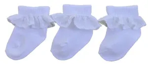Pex Sophie White Lace Socks Three Pack