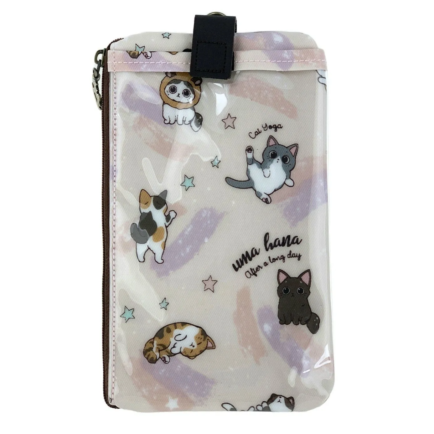 Pink Cat Yoga Phone Pouch