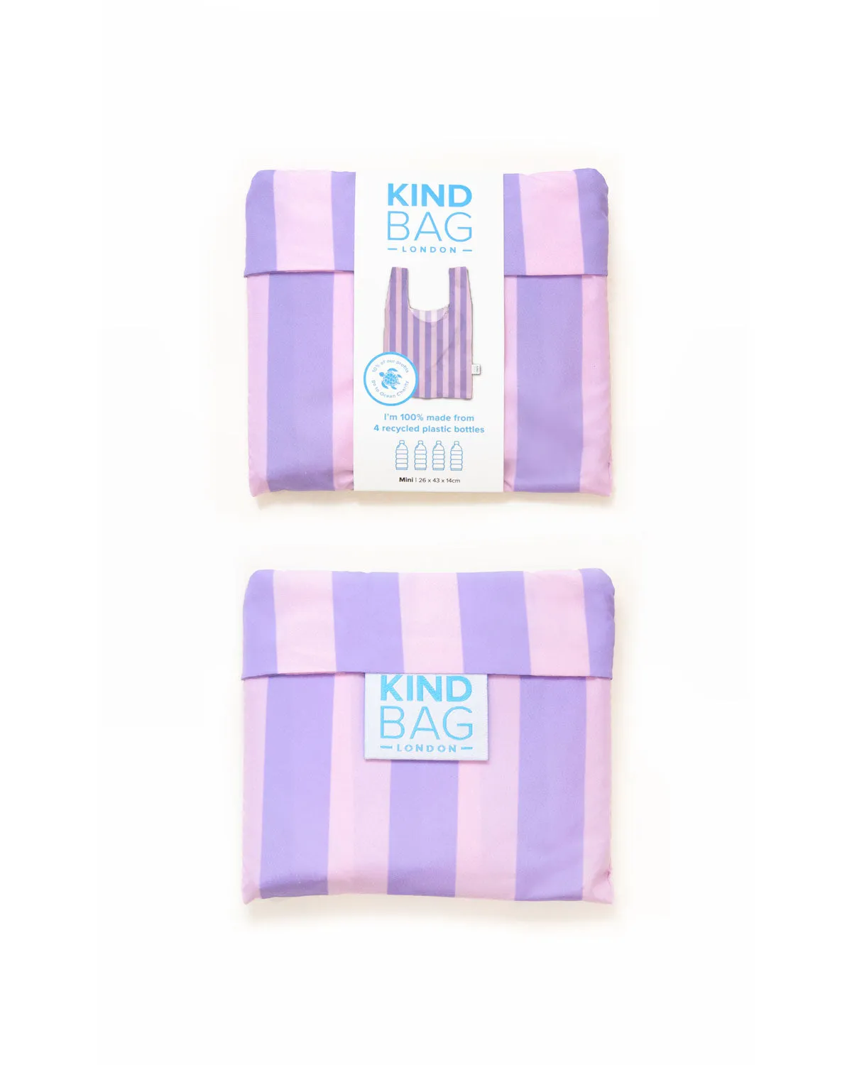 Purple Stripes | Mini Reusable Bag