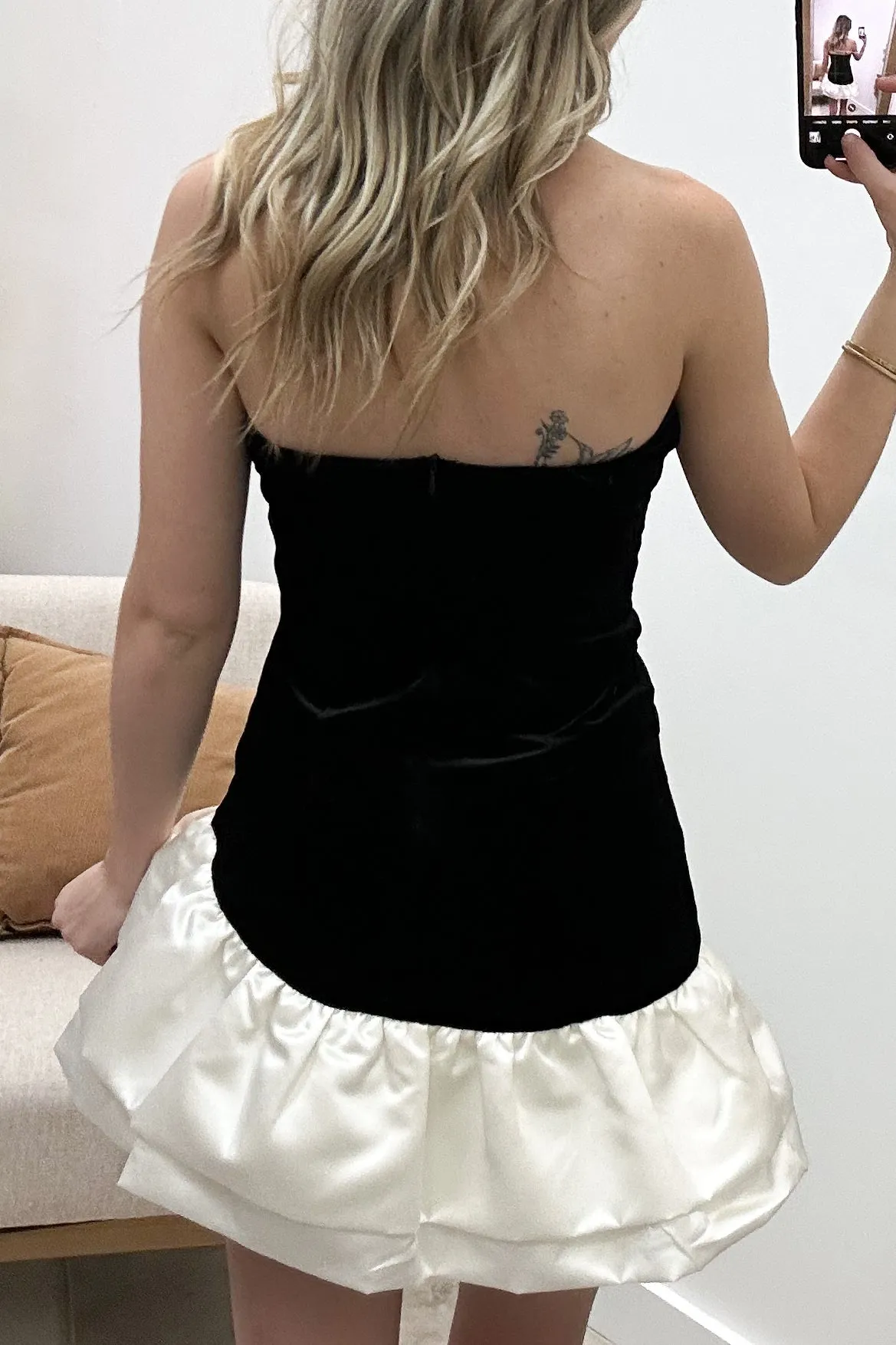 "Glamorous Gaze" Dress (Black/White)