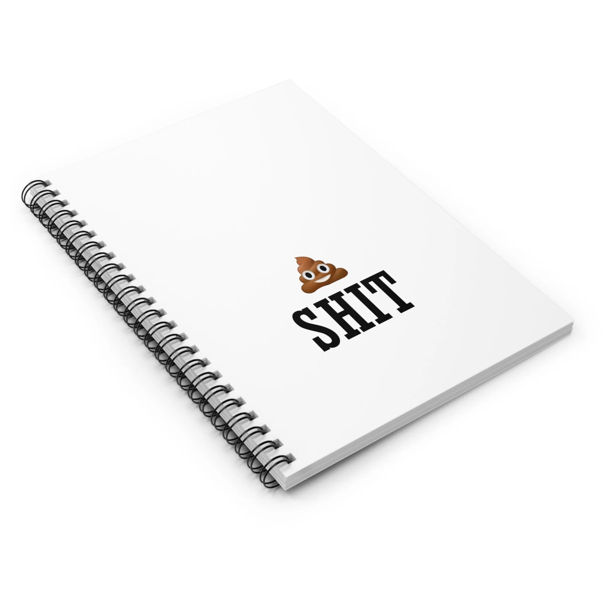 "Shit" - Humorous Spiral Notebook - Ruled Line
