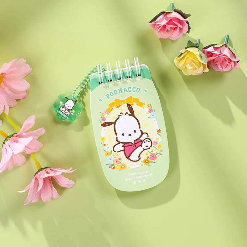 Sanrio Floral Flip Phone Design Tiny Spiral Notebook