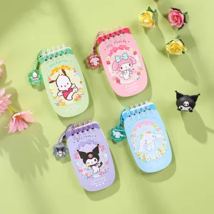 Sanrio Floral Flip Phone Design Tiny Spiral Notebook