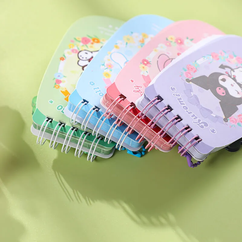Sanrio Floral Flip Phone Design Tiny Spiral Notebook