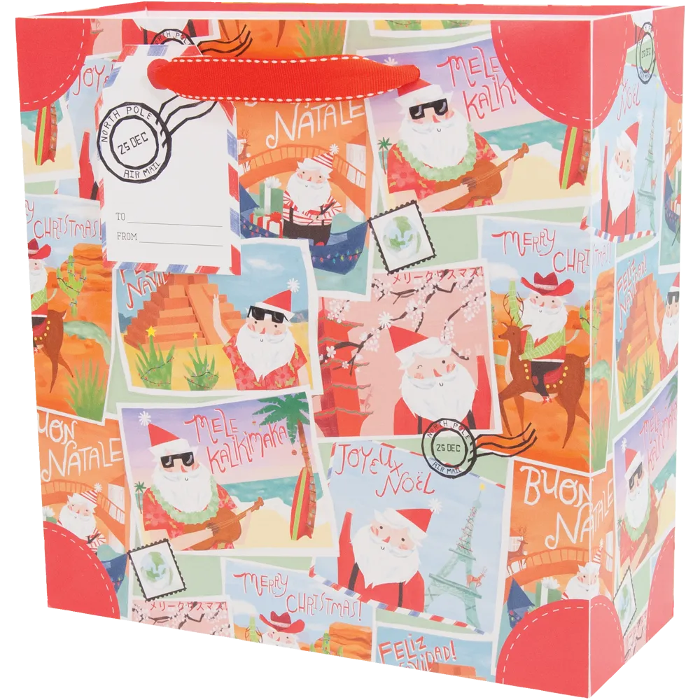 Santa's Vacation - Medium Gift Bag