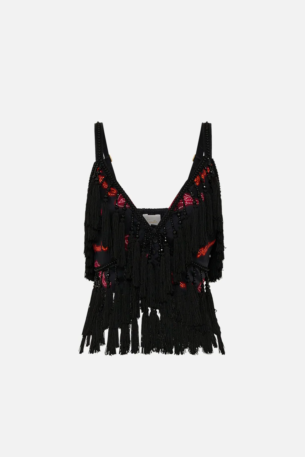 SEAM DETAIL BRALETTE WITH TASSELS ELECTRIC LOVELAND