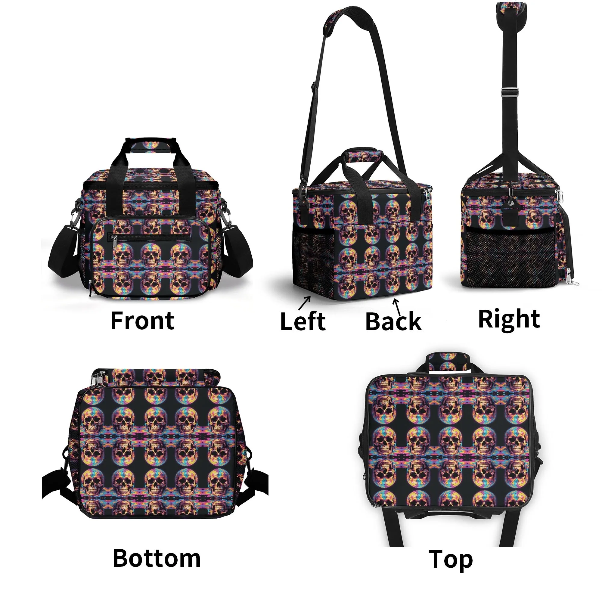 Skull Trip Insulated Leakproof Cooler Bag Lunch Box