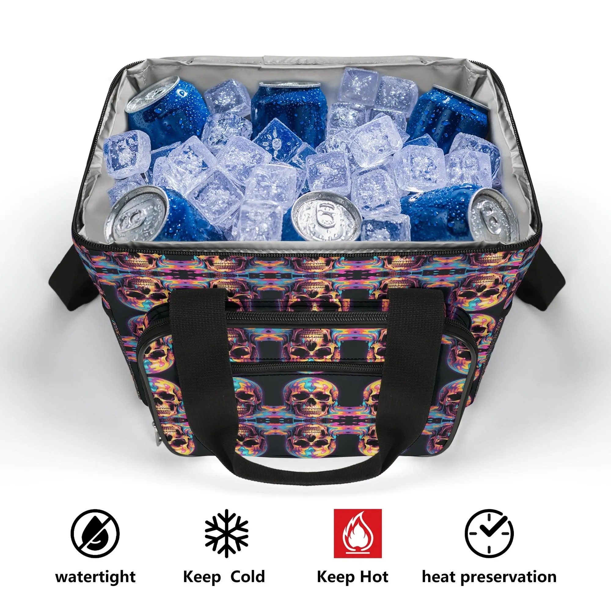 Skull Trip Insulated Leakproof Cooler Bag Lunch Box