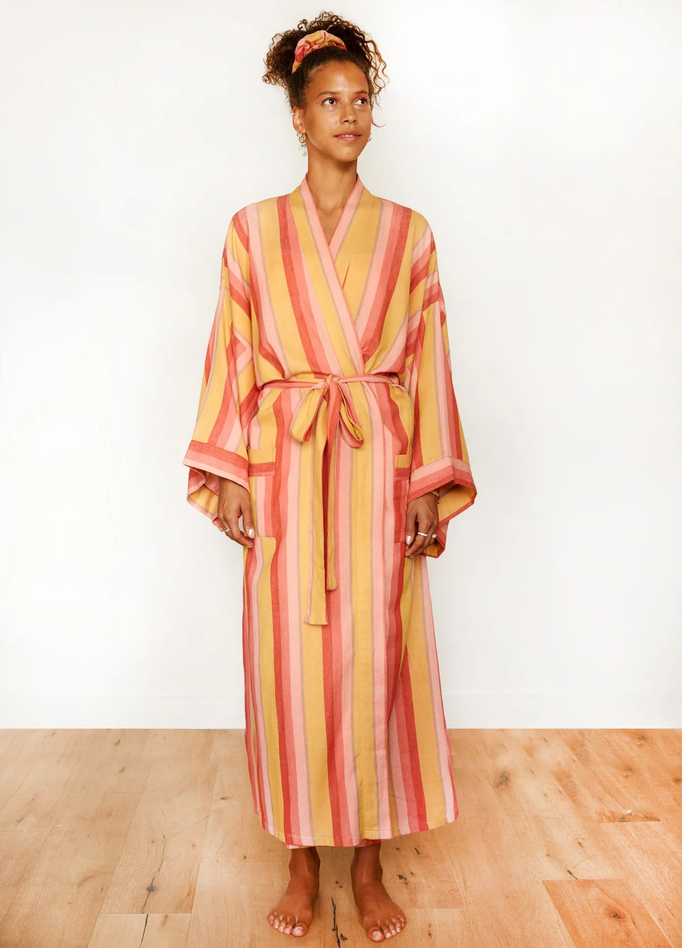 STRIPE ROBE IN HUSH