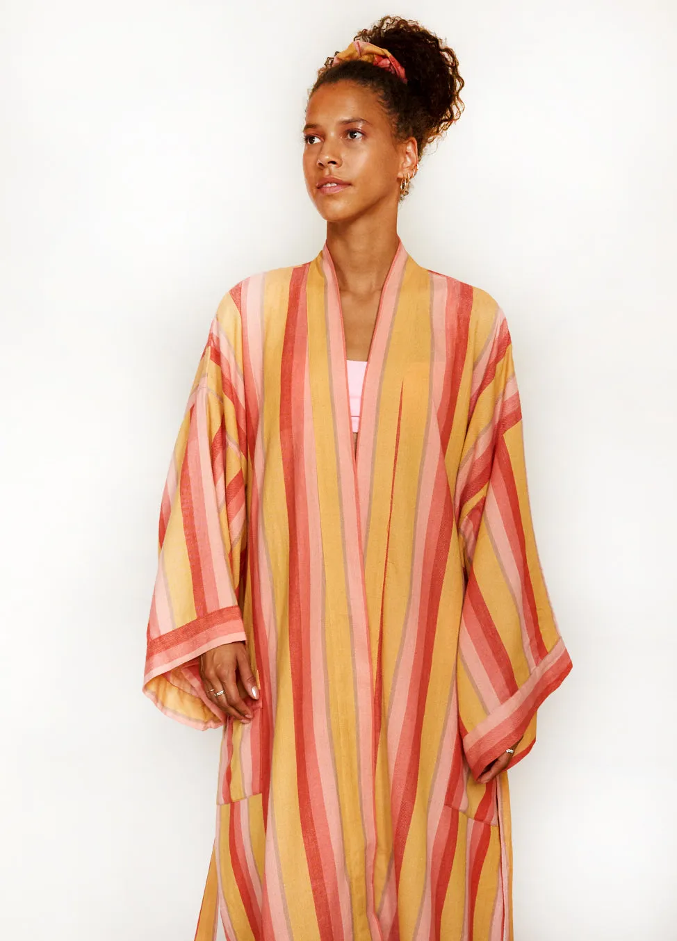 STRIPE ROBE IN HUSH
