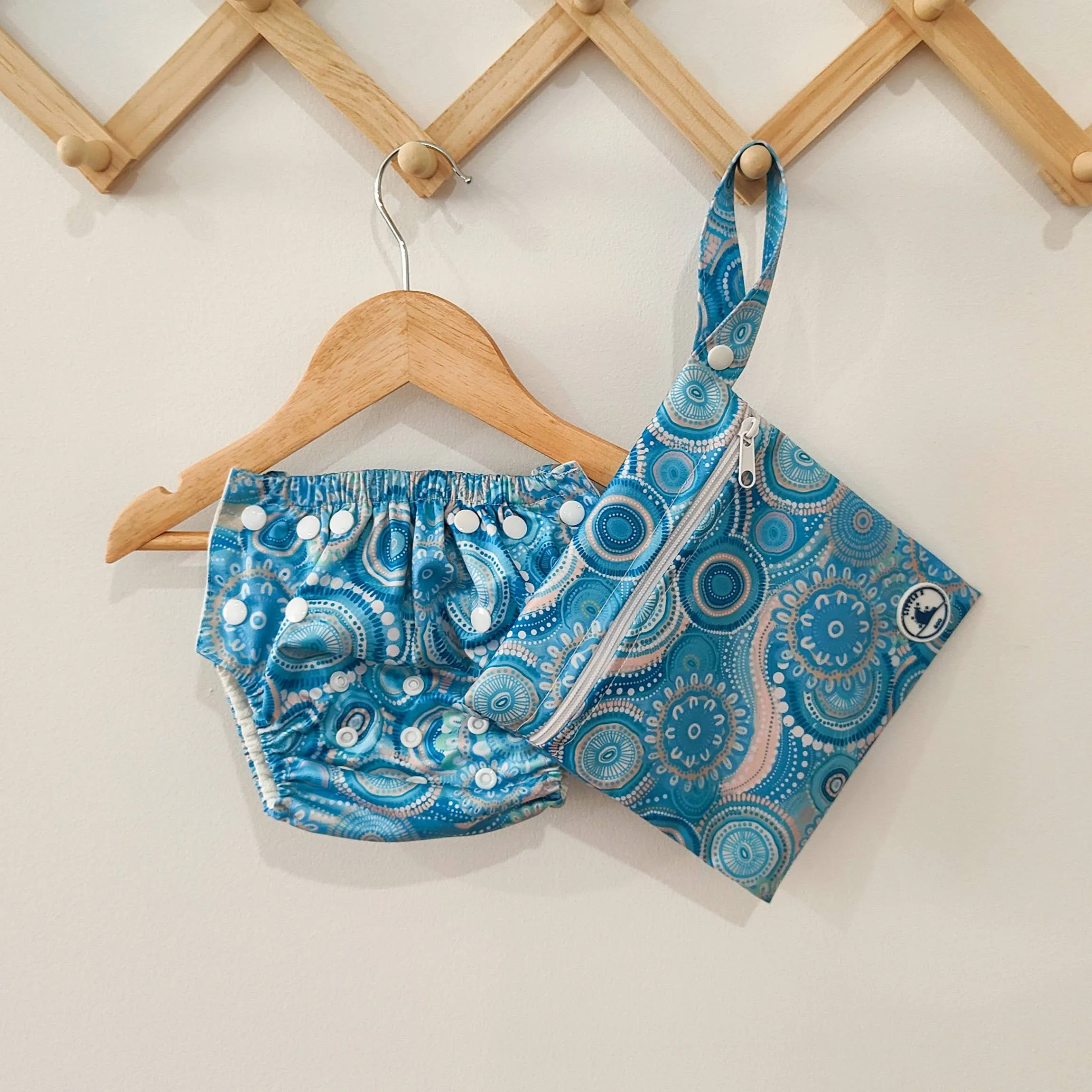 SWIM NAPPY & MINI WET BAG - CALLED HOME TO THE OCEAN