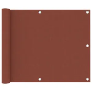 vidaXL Balcony Screen Terracotta 75x300 cm Oxford Fabric