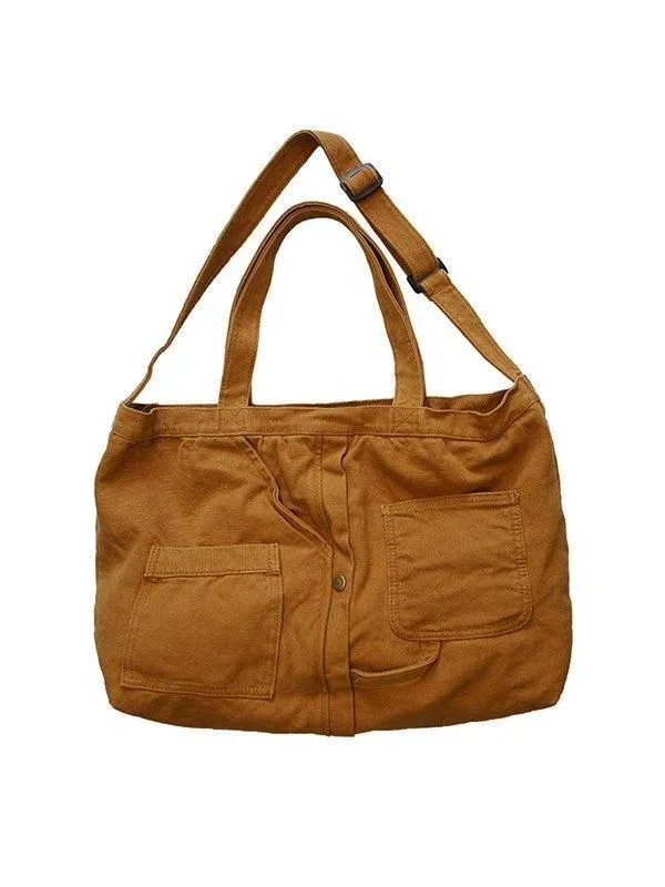 Vintage Wash Large Shoulder Bag