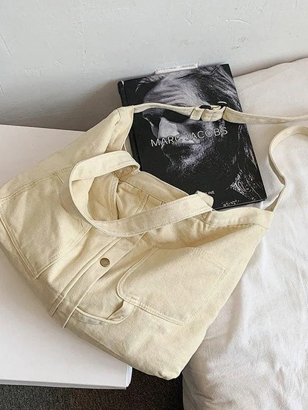 Vintage Wash Large Shoulder Bag