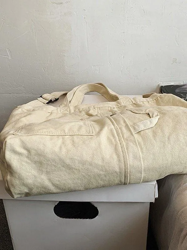Vintage Wash Large Shoulder Bag