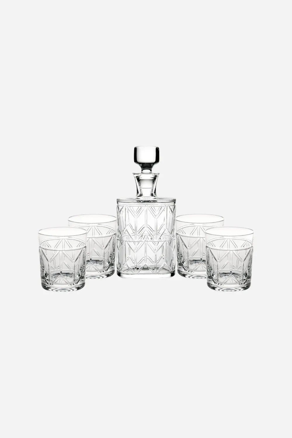 Vista Alegre Avenue Case with Whisky Decanter and 4 D.O.F. Glasses