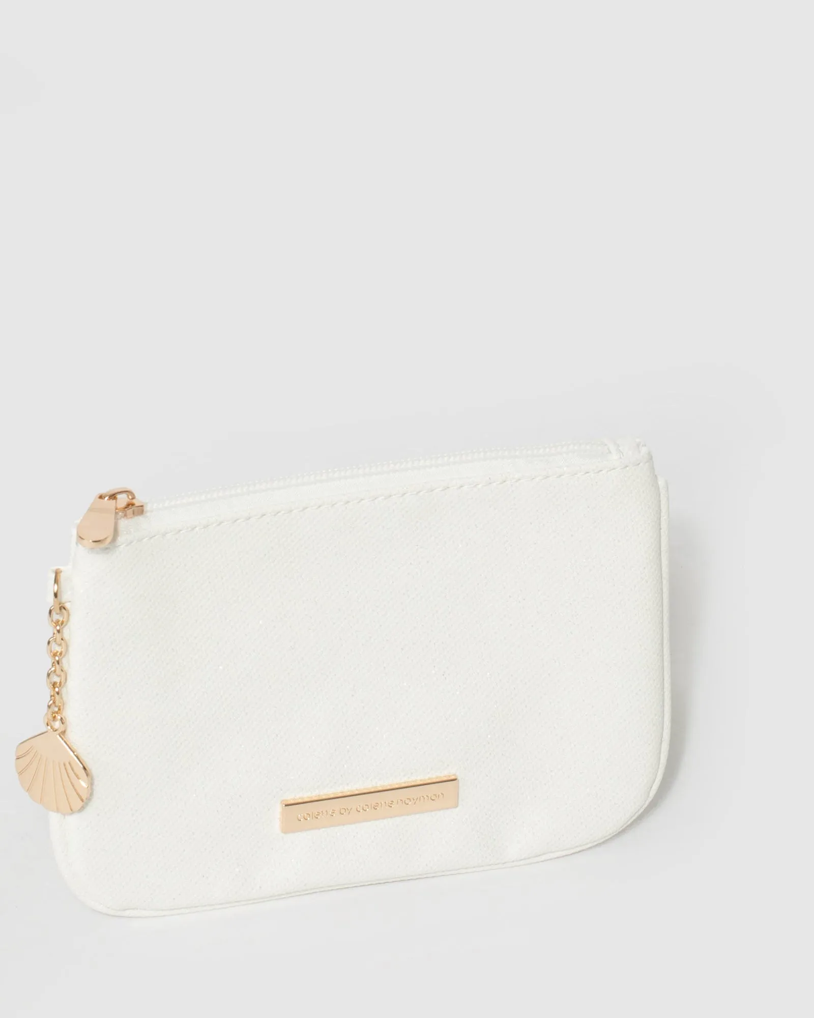White Shell Charm Purse