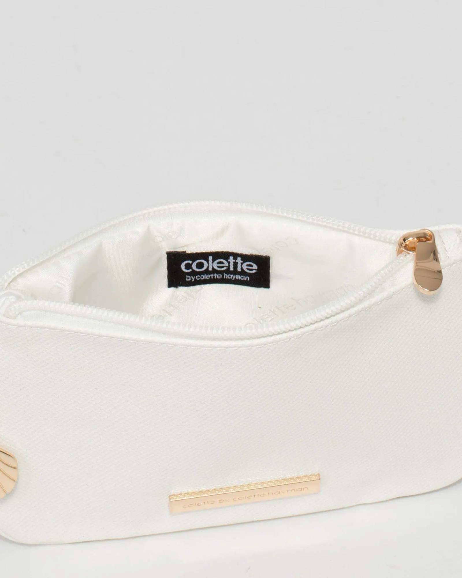 White Shell Charm Purse