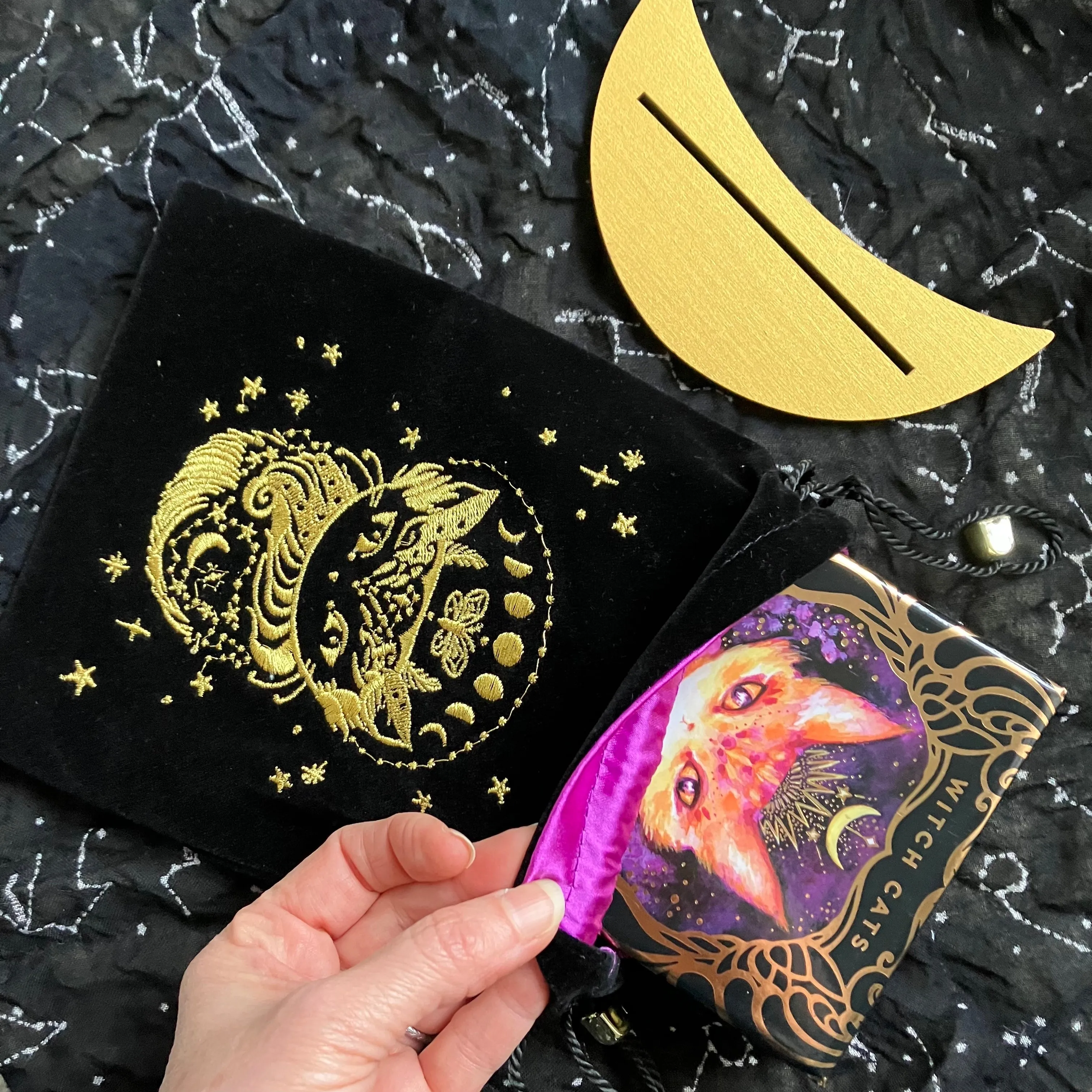 Witch Cats Deck Gift Set