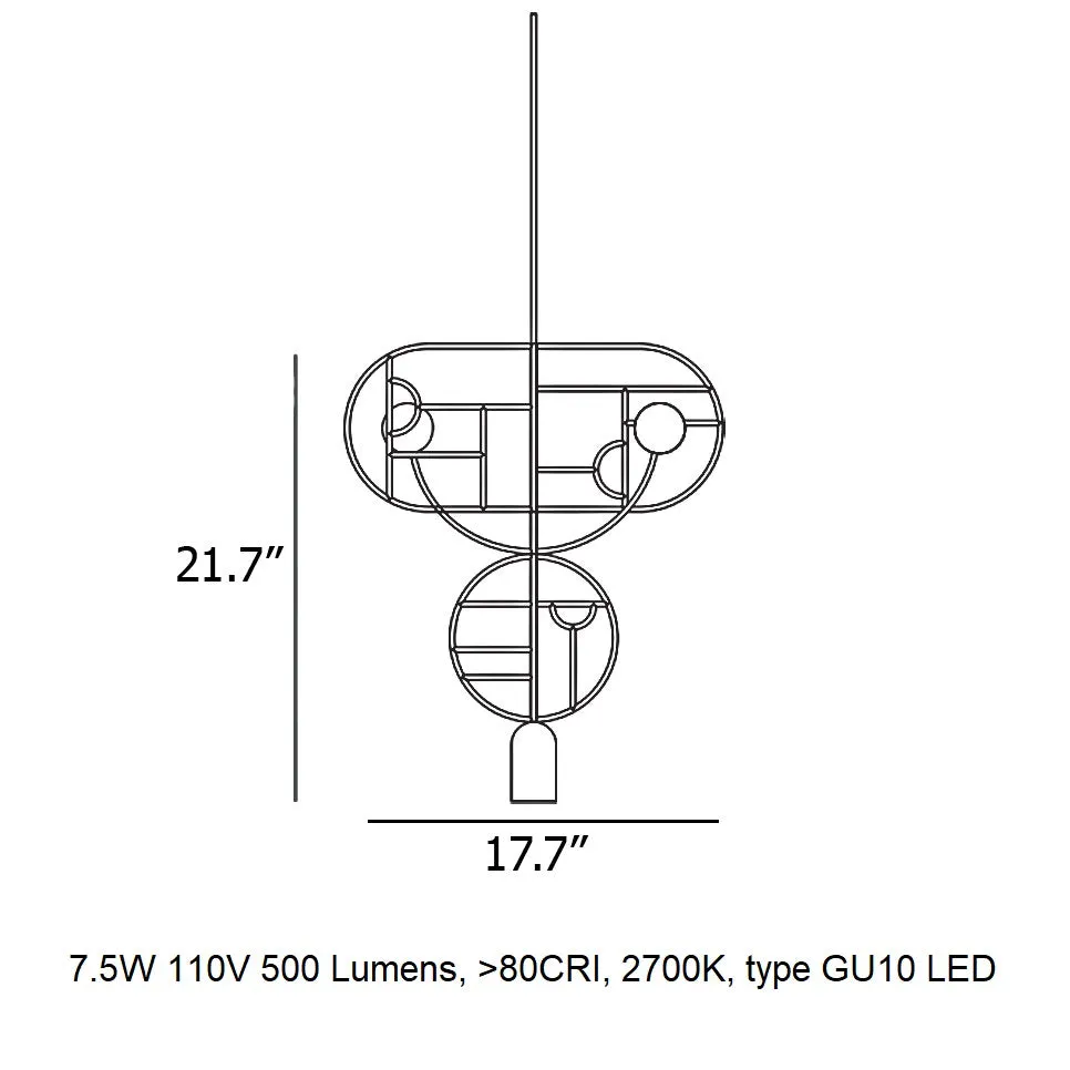 Wooden Dots S07 Pendant Light