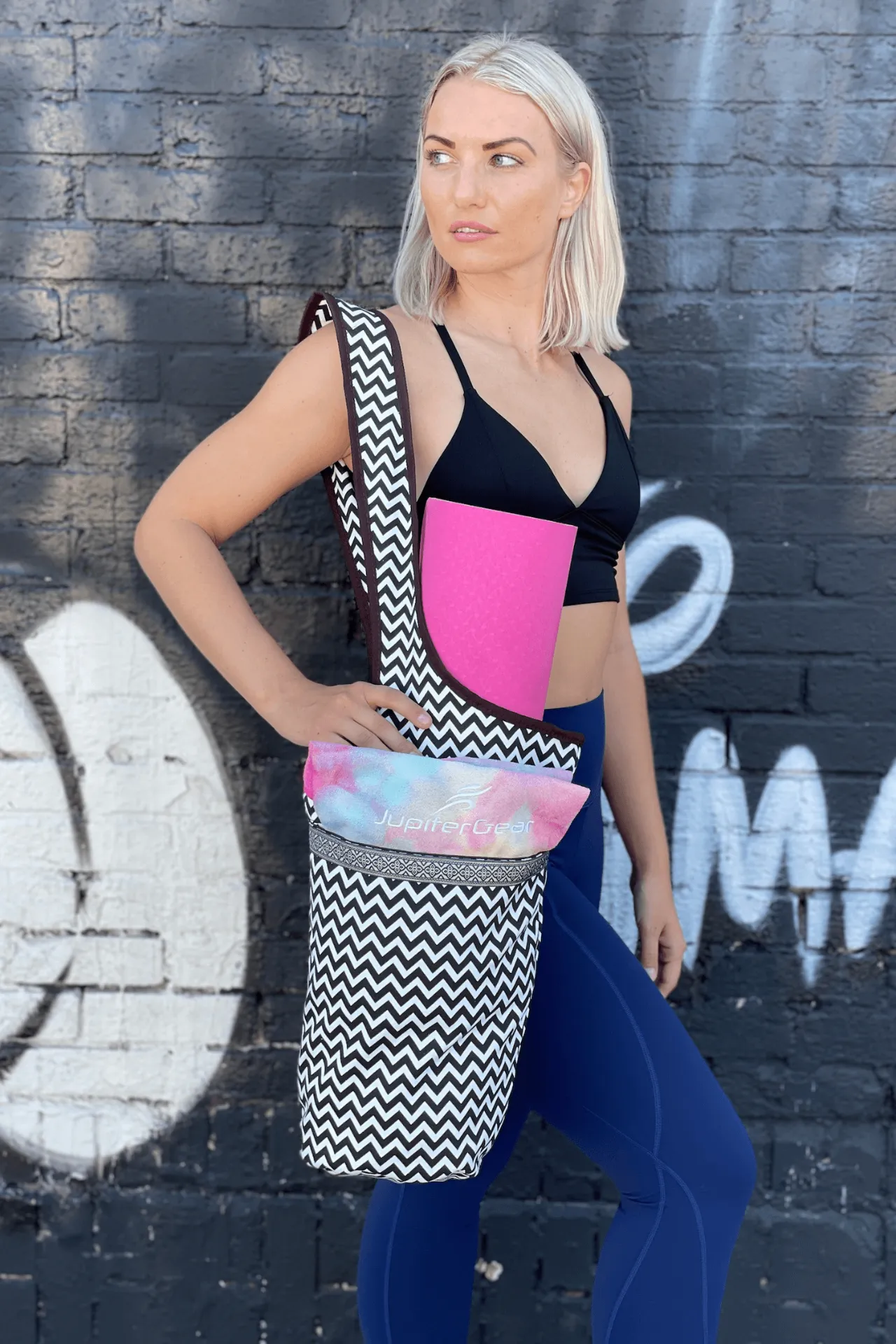Yoga Mat Carrying Tote Bag with Large Pockets | Yoga Accessories