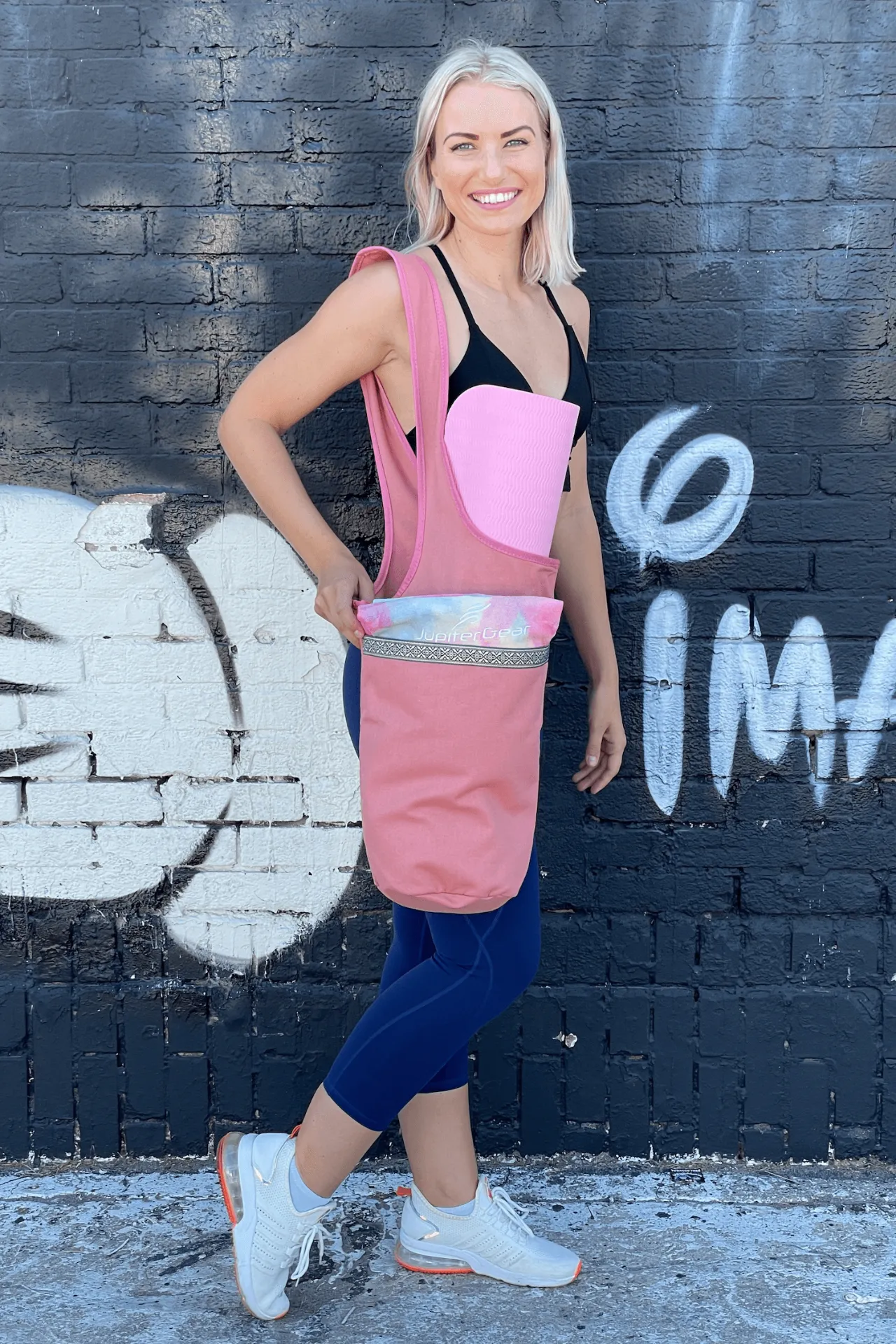Yoga Mat Carrying Tote Bag with Large Pockets | Yoga Accessories