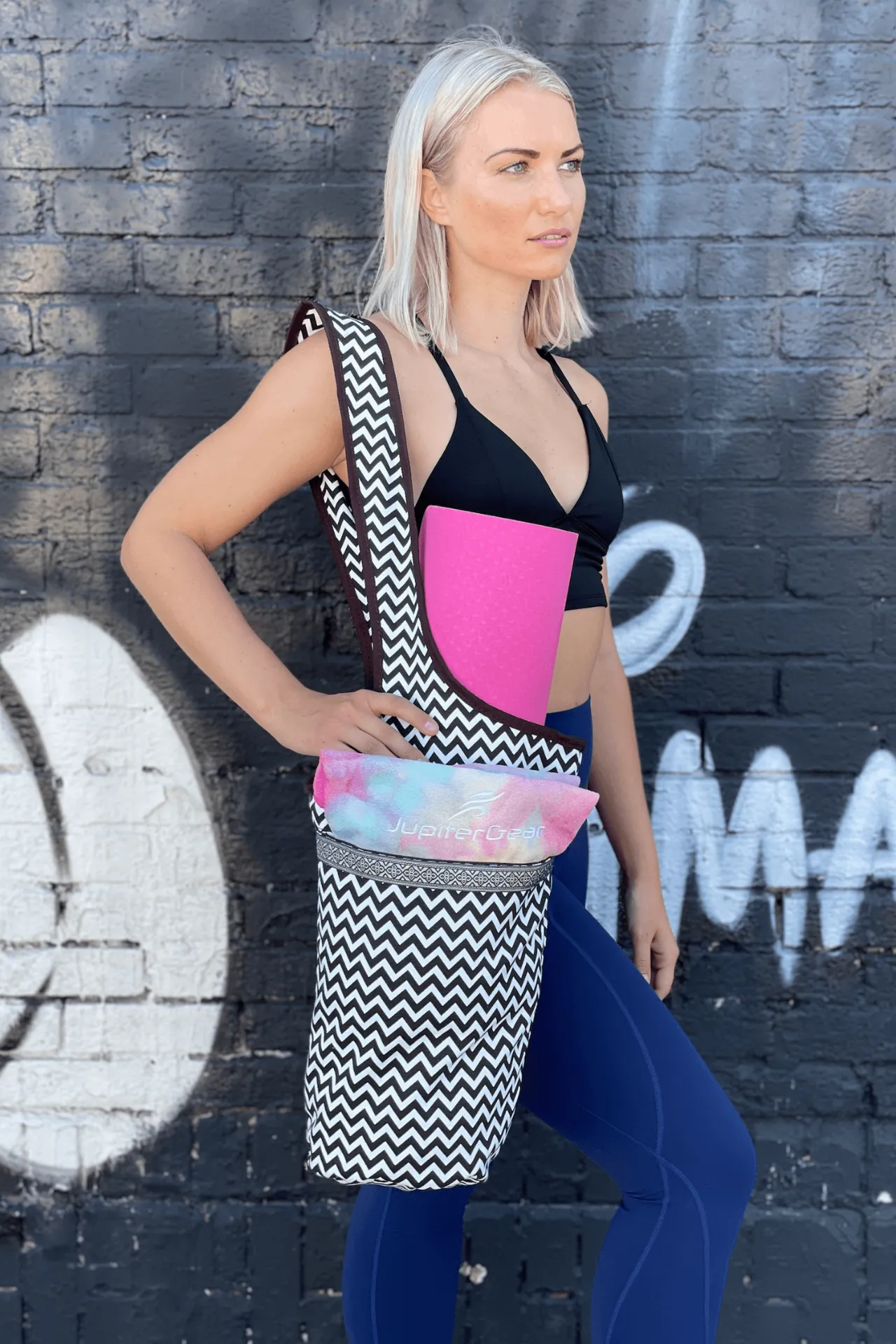 Yoga Mat Carrying Tote Bag with Large Pockets | Yoga Accessories